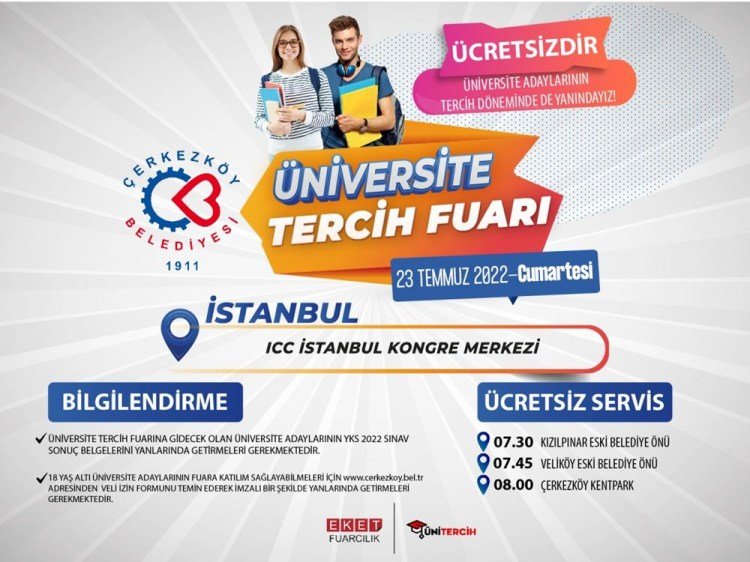 ÇERKEZKÖY BELEDİYESİ GENÇLERİ FUARA GÖTÜRÜYOR