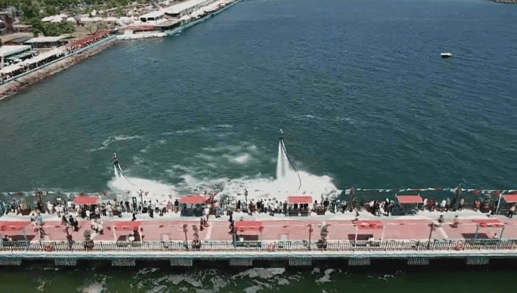 Türkiye Flyboard Şampiyonu, Festivale Özel Gösteri Yaptı