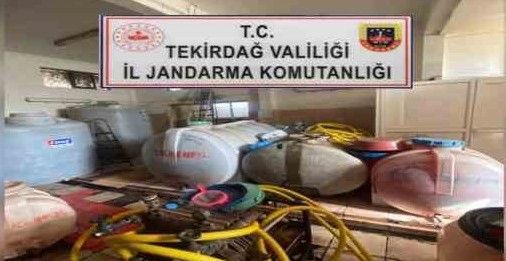 Tekirdağ’da 371 ton kaçak içki ele geçirildi