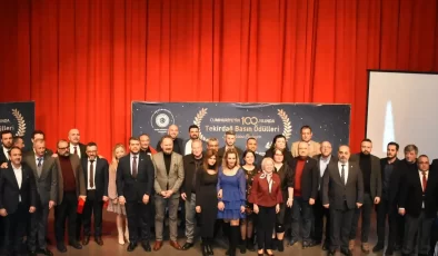 Tekirdağ Basın Ödülleri Sahiplerini Buldu