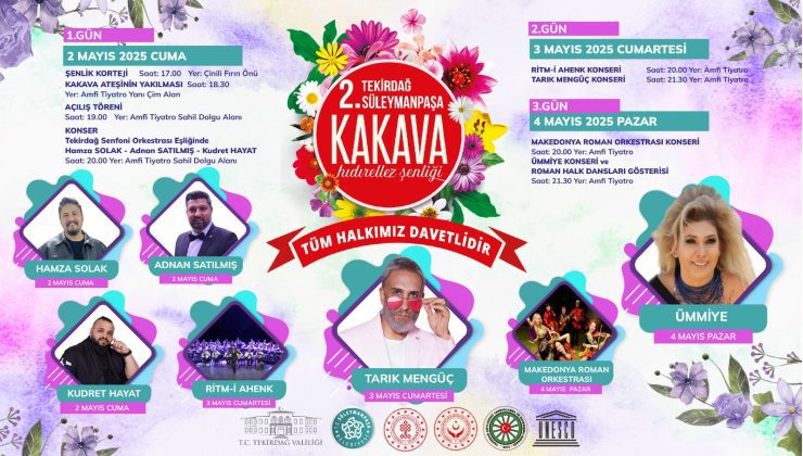 Süleymanpaşa Kakava-Hıdırellez Şenliği Başlıyor !