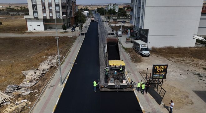 SARAY’DA VİZE CADDESİ YENİ YÜZÜNE KAVUŞTU