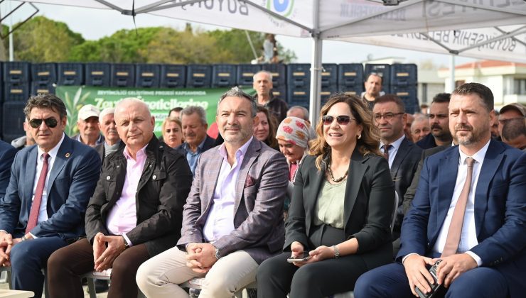 BÜYÜKŞEHİR’DEN ZEYTİN ÜRETİCİLERİNE CANDAN DESTEK
